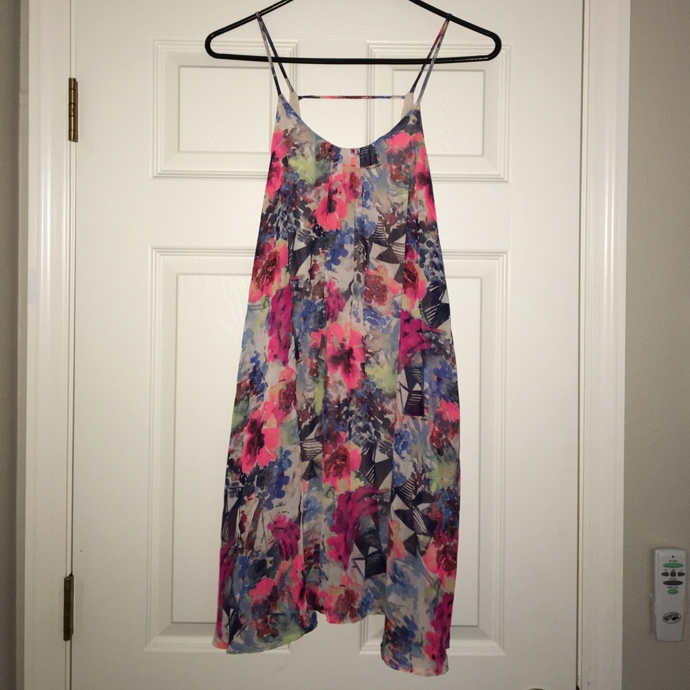 Dainty Hooligan Boutique Floral Chiffon Dress