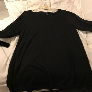 Black Sweatshirt with Chest Pocket