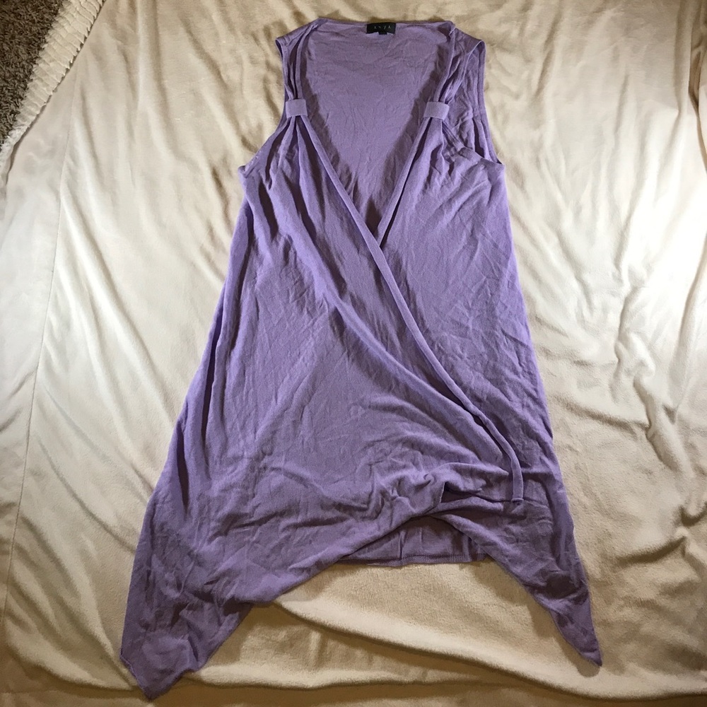 Anya Purple Tunic Sleeveless Size S/M