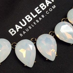 Blue opal statement necklace