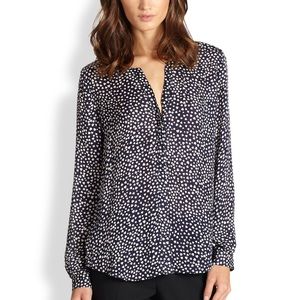 Joie silk heart blouse