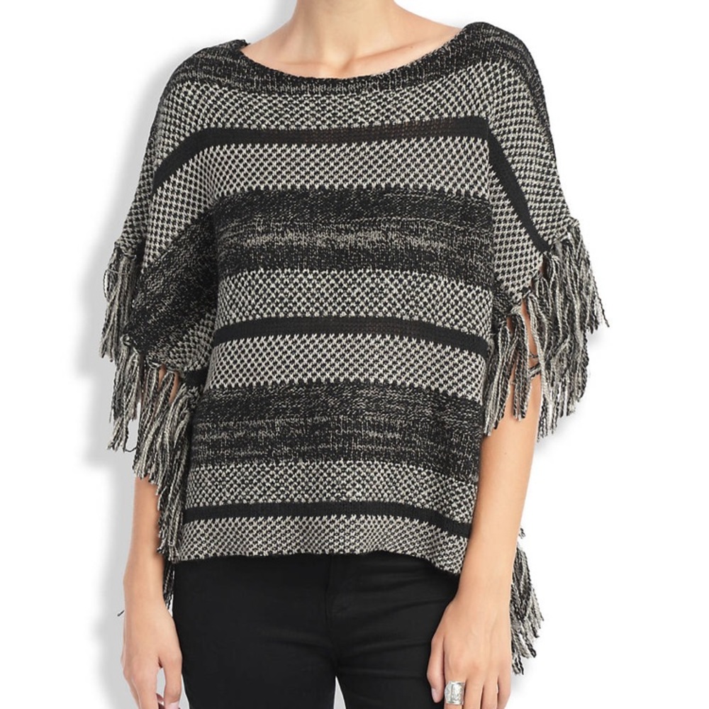 Lucky Brand fringe sweater