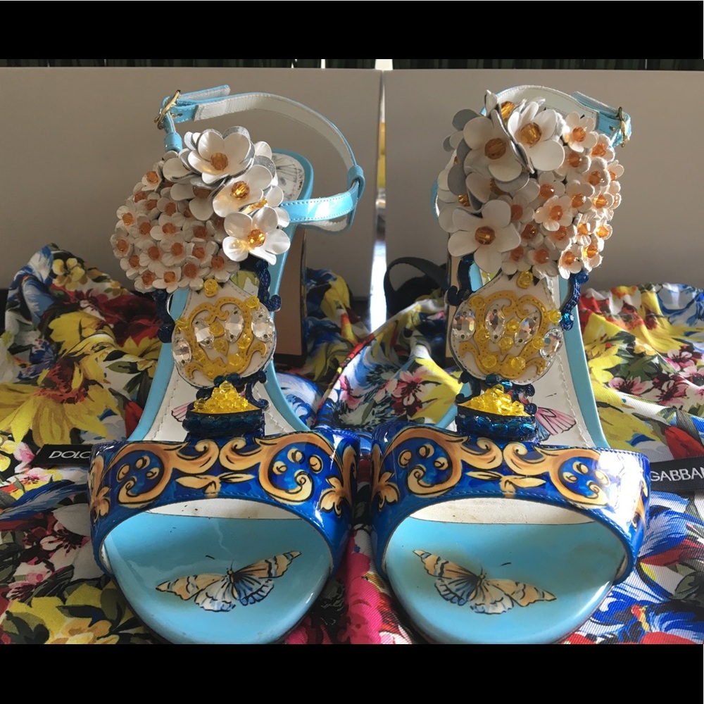 New Dolce & Gabbana Flower Heels