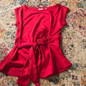 Silky hot pink blouse