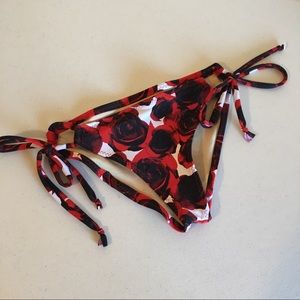 Rose print bikini bottom