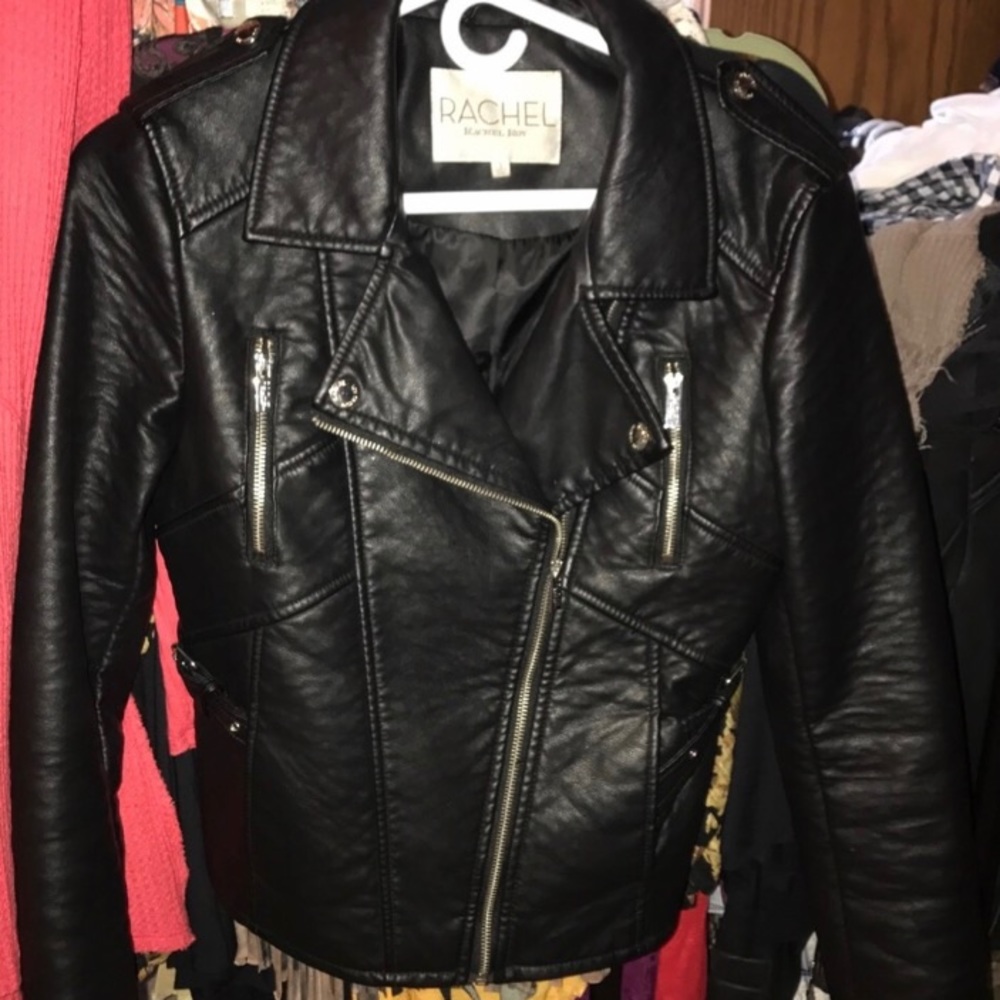 Rachel Roy Vegan Leather Jacket.