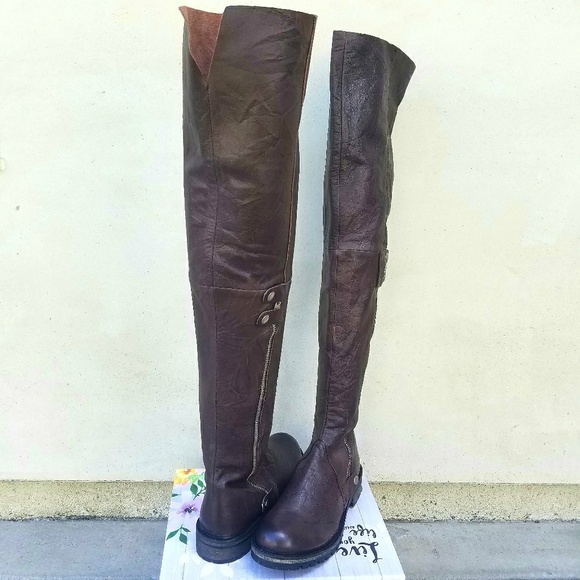 Edgy Free People OTK High Boots - Picture 3 of 8