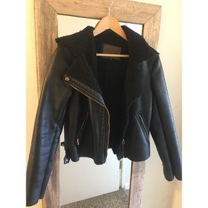 Faux-Leather Moto jacket! ✨