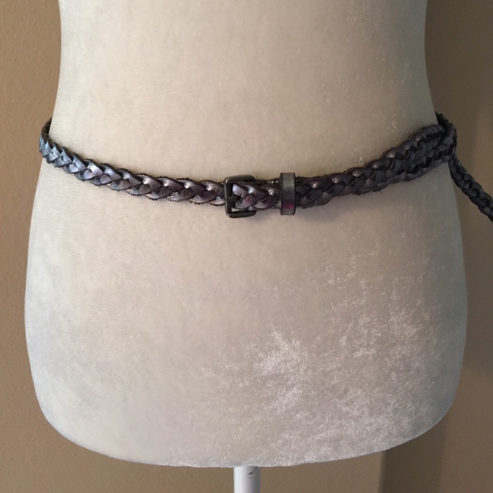 Urban Outfitters BDG Skinny Braided Leather Belt