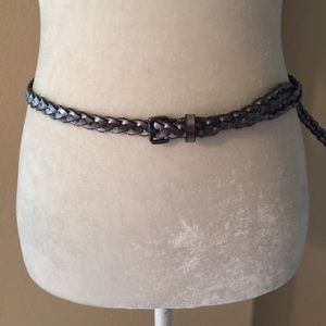 Urban Outfitters BDG Skinny Braided Leather Belt