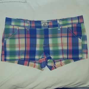 Hollister So Cal Stretch Plaid Shorts