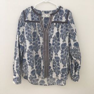 J. Crew long sleeve floral shirt