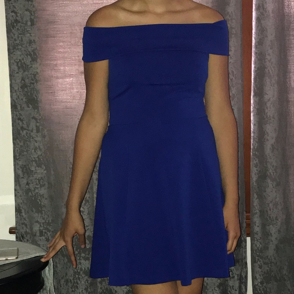 Royal blue party dress