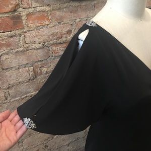 Ralph Lauren Vintage Little Black Cape Dress