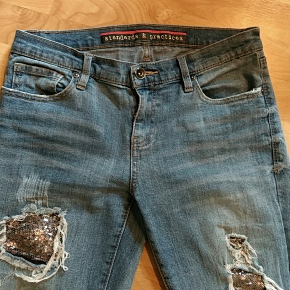 Standards & Practices Denim - Rockin' distressed jeans