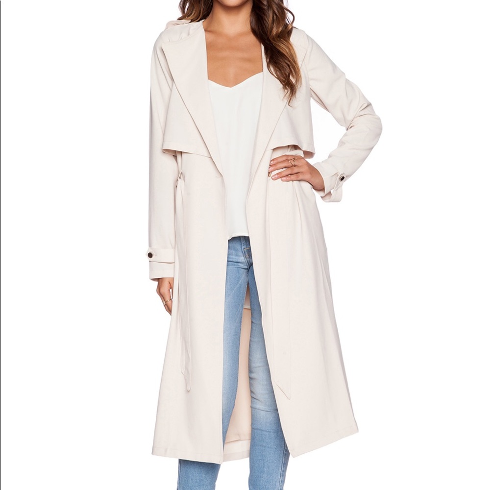 Revolve Greylin Pietra Belted Trench Coat XS NWOT
