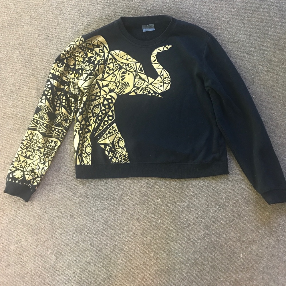 PAC SUN AZTEC ELEPHANT PATTERN SWEATSHIRT