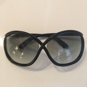 Tom Ford Black Oversized Sunglasses