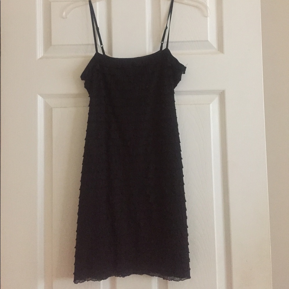 Guess Little Black Ruffle Dress