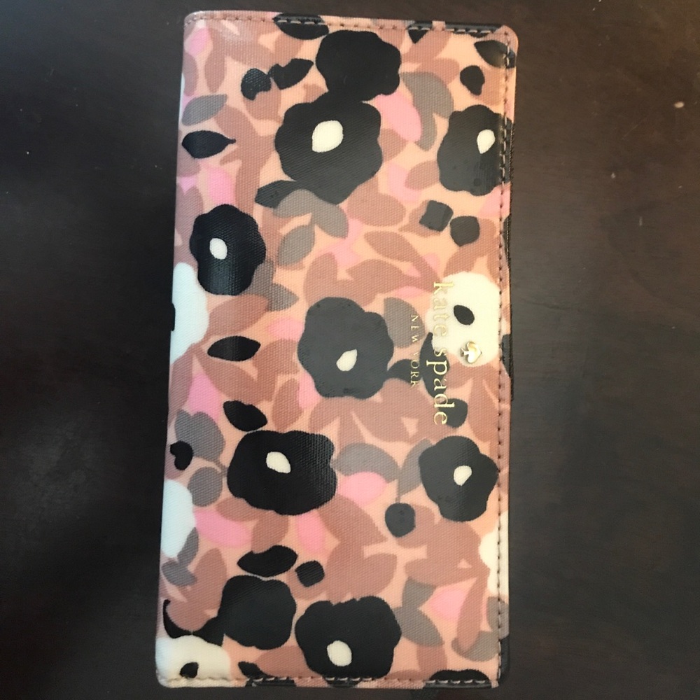 Kate Spade Pink Floral Stacy Wallet