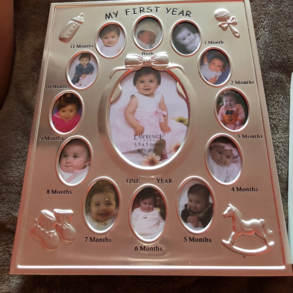 First year baby frame