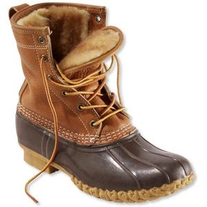 Size 9 shearling lined duck boots