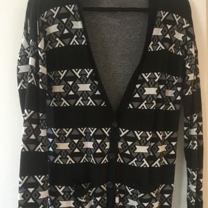 Black and White Cardigan