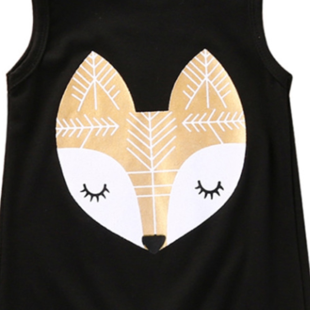 Boutique fox romper 12 mo. - Picture 3 of 4