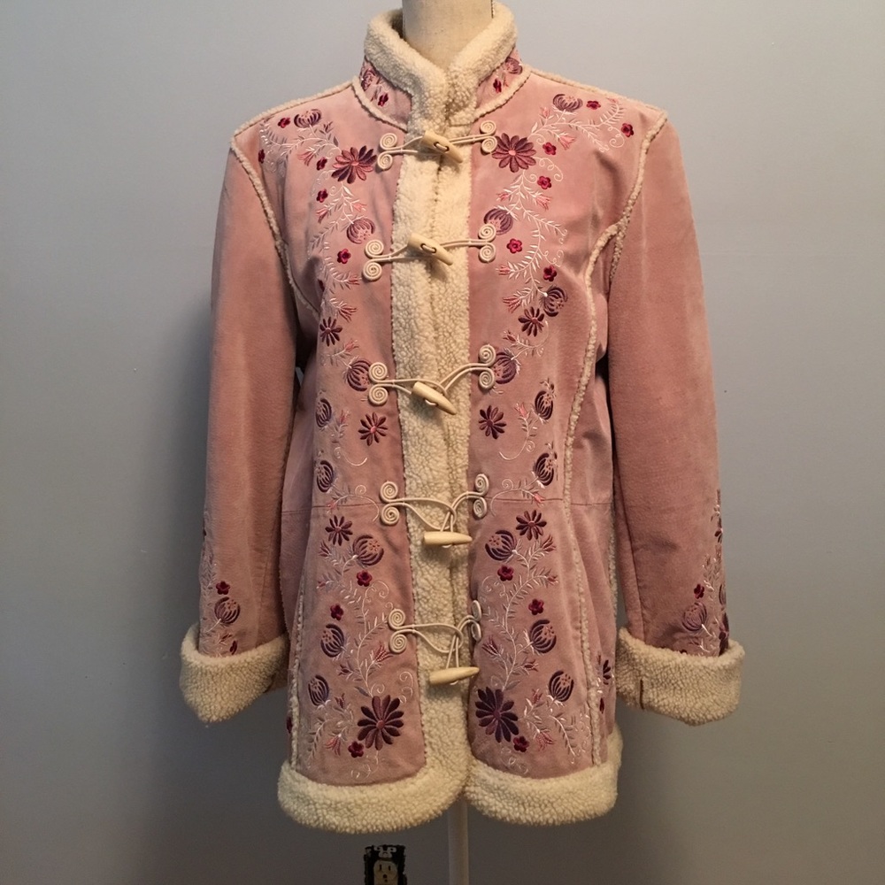 🍂🍁🍂🍁🍂🍁HP🍂🍁🍂🍁🍂🍁Pink Suede Coat