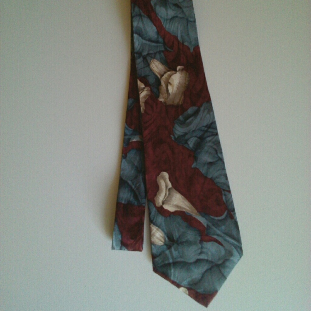 🌺 3/$15 Brookville Men's Silk Tie