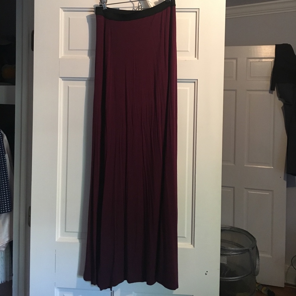 Beautiful burgundy Free People maxi skirt
