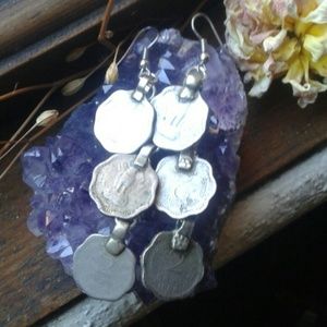Free People Boho Vintage Coin Earrings