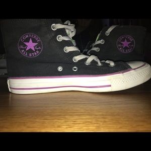 Black Hightop Converse (foldable)