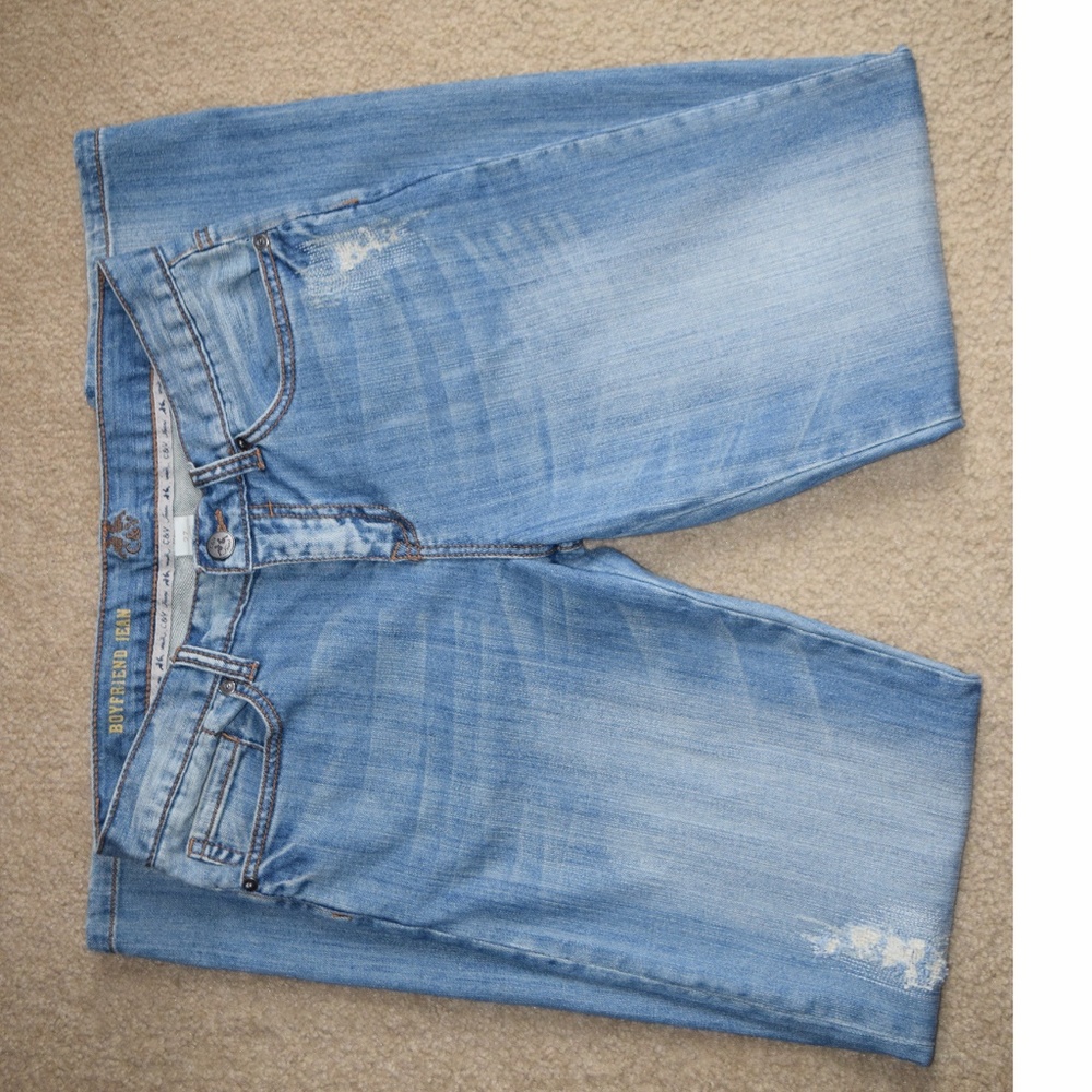 C&V  Distressed Boyfriend denim jeans