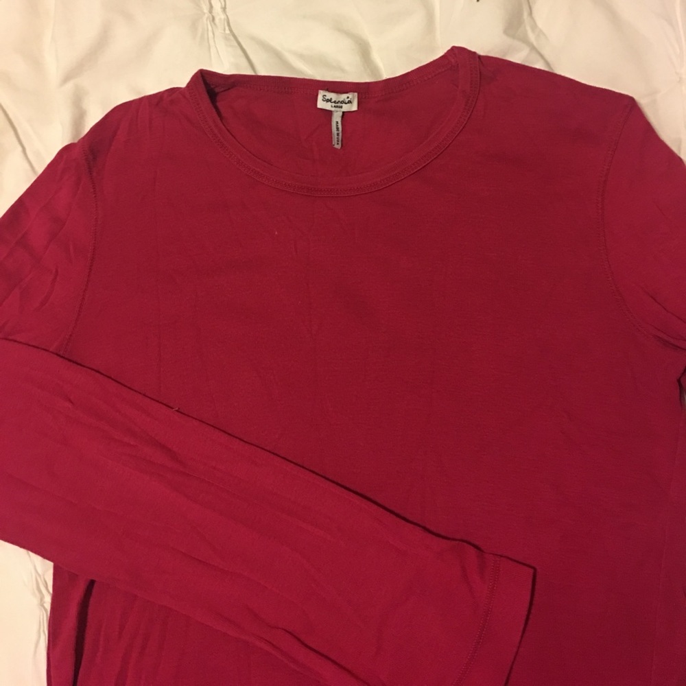 Splendid cotton long sleeve tee