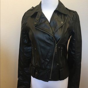 New never wear Faux leather jacket size M