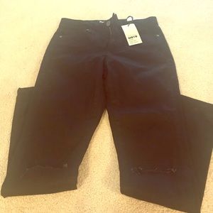 Top shop distressed black skinny jeans