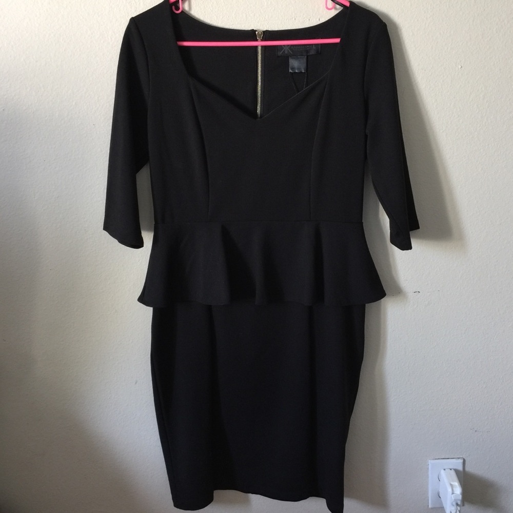 Kardashian Kollection Peplum Bodycon Dress