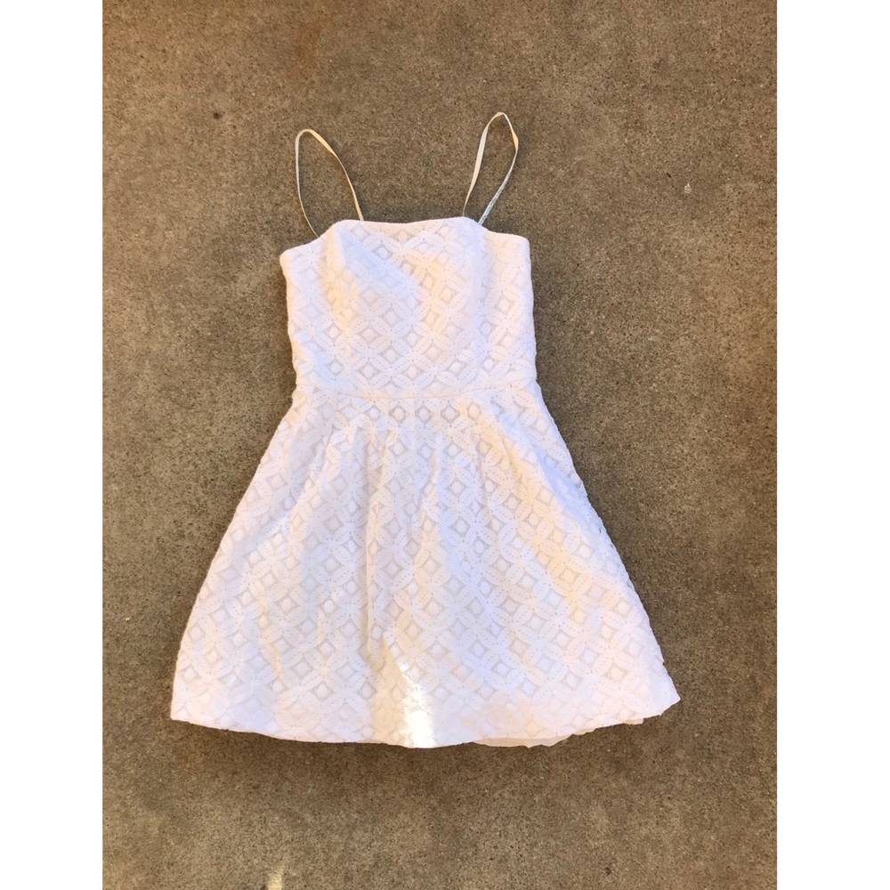 White Strapless Lily pulitzer Dress