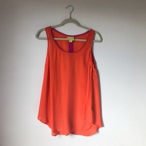 Anthropologie Silk Color Blocked Tank Like 🆕