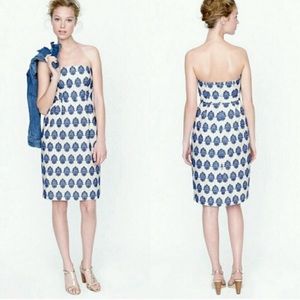 Paisley print Strapless Dress
