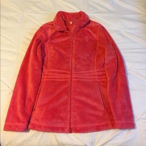 Lilly Pulitzer pink fuzzy jacket