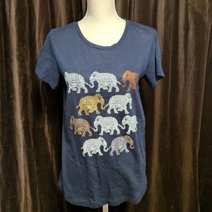 J. Crew Collector Tees Elephant Size M