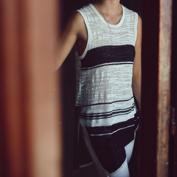 Anthropologie Tops - Anthropologie Left of Center Striped Tunic Top