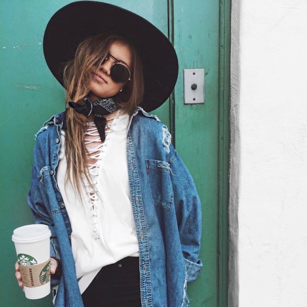 Black Neck Scarf Bandana
