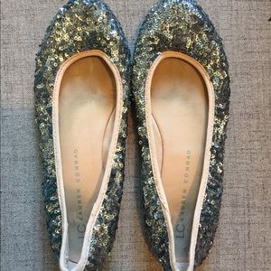 Lauren Conrad LC glitter flats