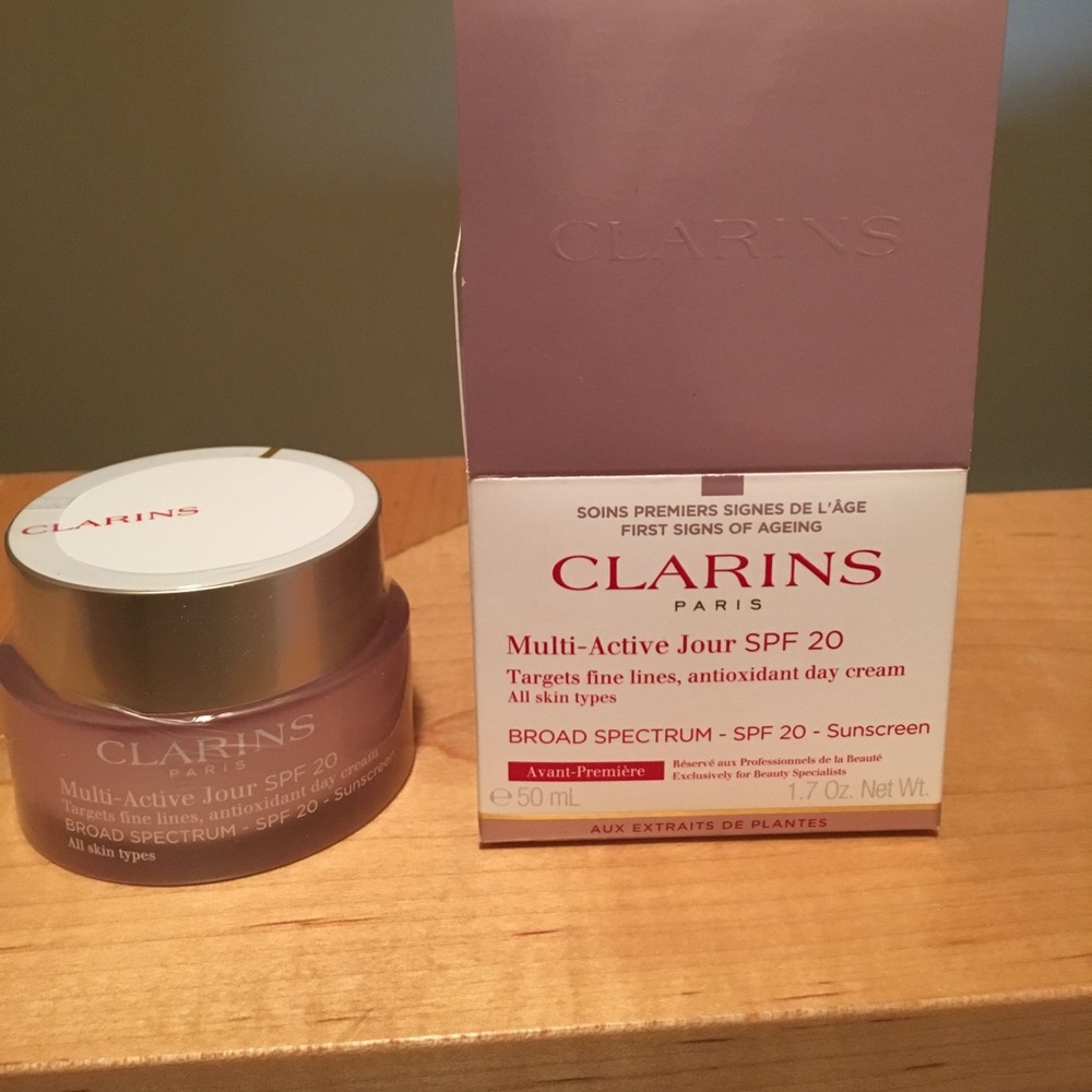 Clarin’s Mutli Active day Cream spf 20