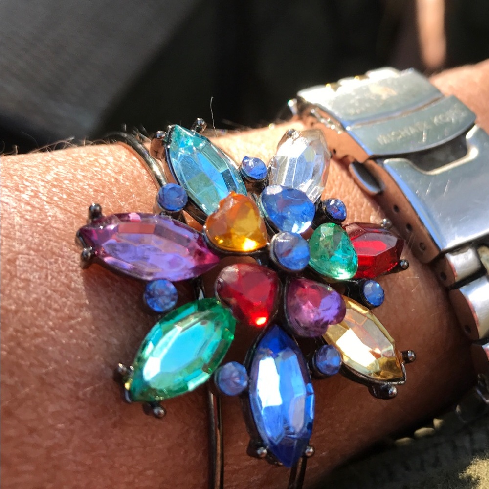 Jeweled bangle bracelet