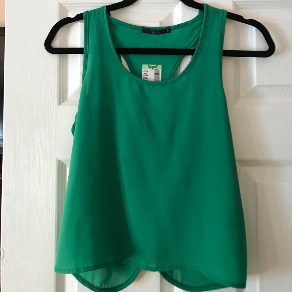 Green tank top