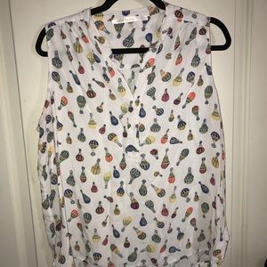 ModCloth Mongolfier for the Day sleeveless blouse